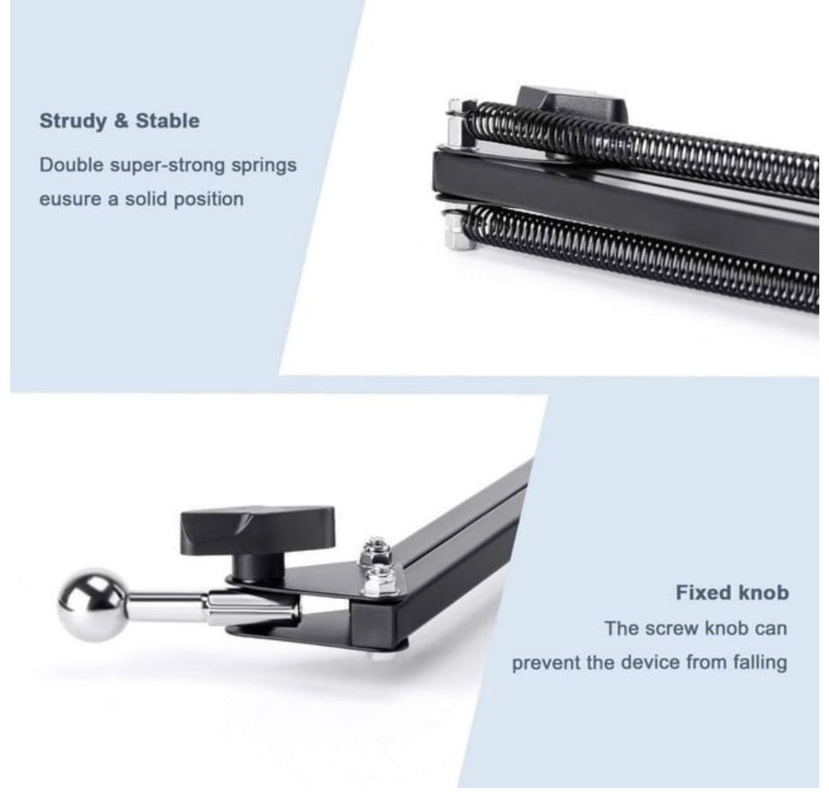Heavy-Duty Flexible Phone Holder Stand - Bed, Desk & Sofa Mount