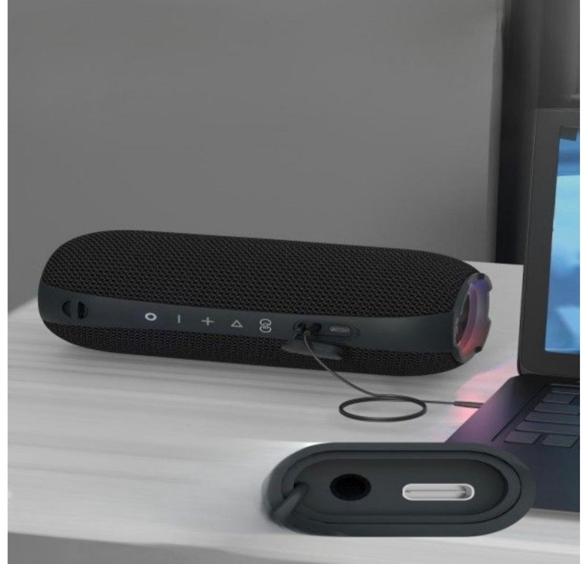 Portable Bluetooth Speaker - Waterproof, Deep Bass, 12Hr Battery