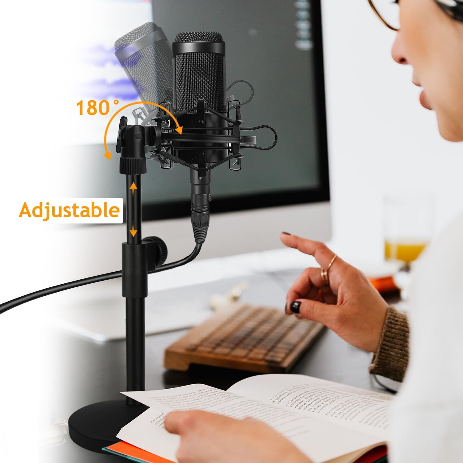 Desktop Mic Stand with Shock Mount