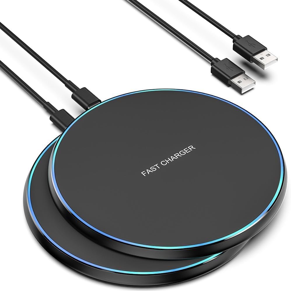 Wireless Charging Pad - Fast Qi Charger for iPhone & Samsung