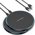 Wireless Charging Pad - Fast Qi Charger for iPhone & Samsung