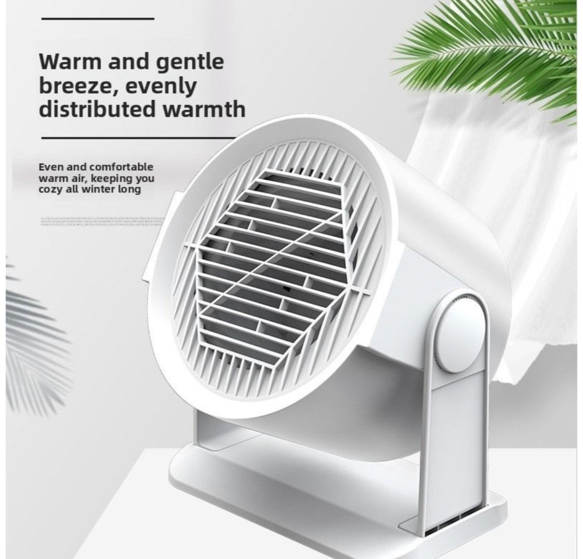 Portable Ceramic Desk Heater - Fast Heating for Home & Office