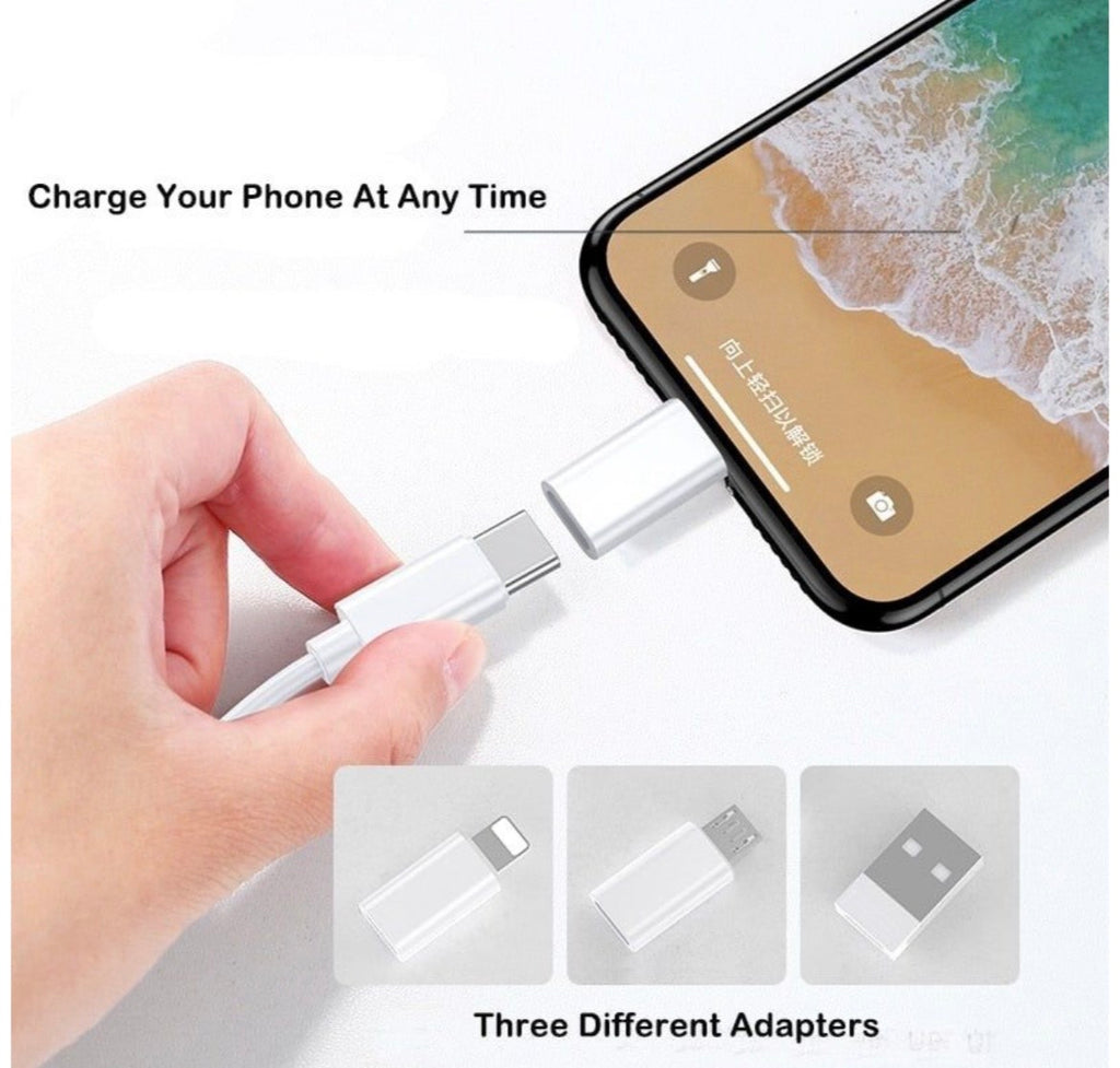 Fast Charging Travel Kit - Dual-Port GaN Charger + Phone Stand + MFi Cable