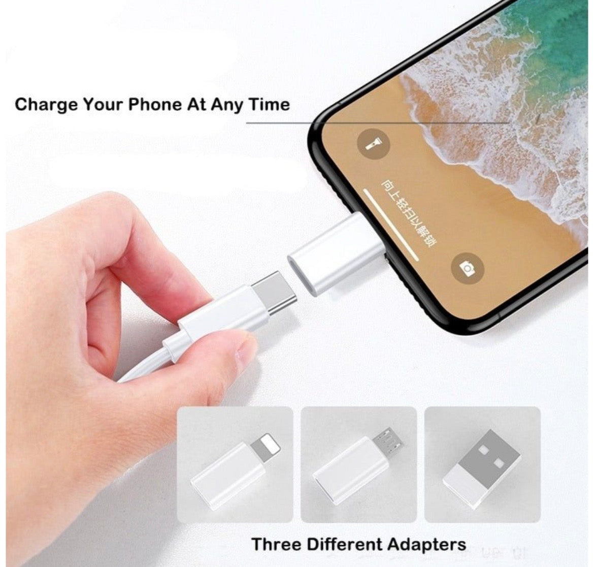 Fast Charging Travel Kit - Dual-Port GaN Charger + Phone Stand + MFi Cable