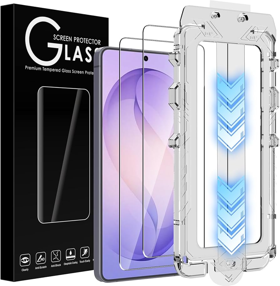 Tempered Glass Screen Protector - iPhone & Samsung (2-Pack)