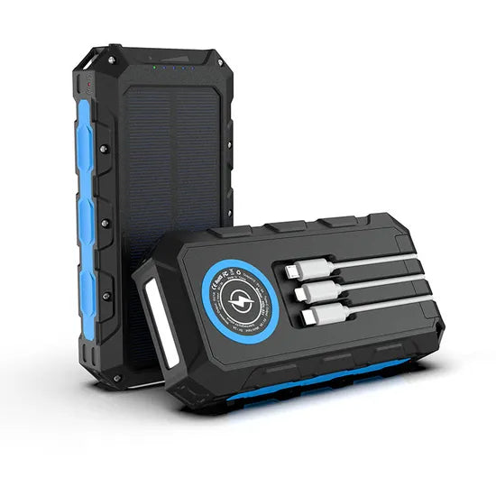 Portable Solar Charger - Foldable Panel with Power Bank
