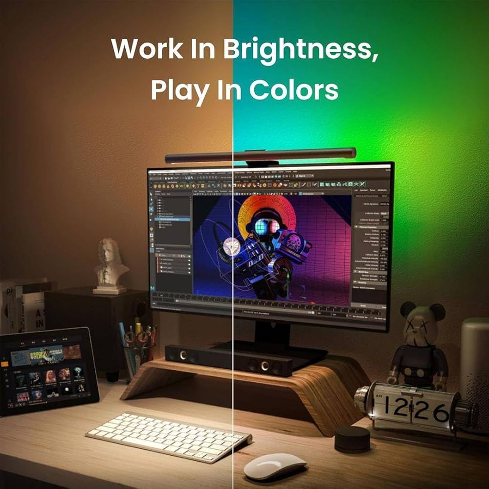Monitor Light Bar - Glare-Free Screen Lighting, USB Powered