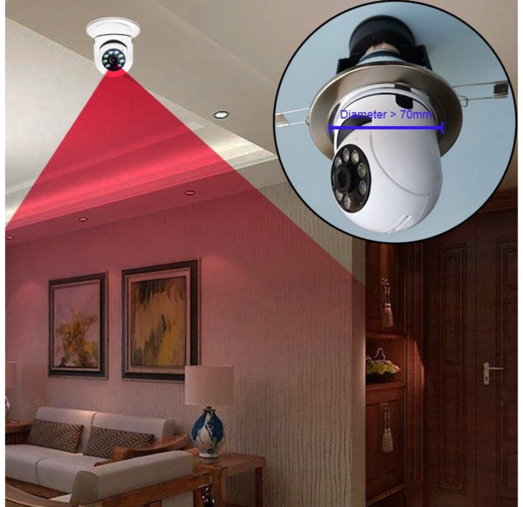 360° WiFi Security Camera with Two-Way Audio & Motion Detection