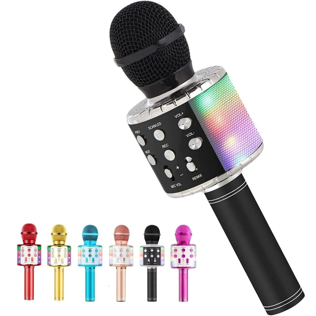 Bluetooth Karaoke Microphone - Wireless Handheld with Speaker