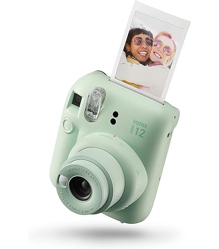 Instant Print Digital Camera - Dual-Zone Autofocus, Rechargeable