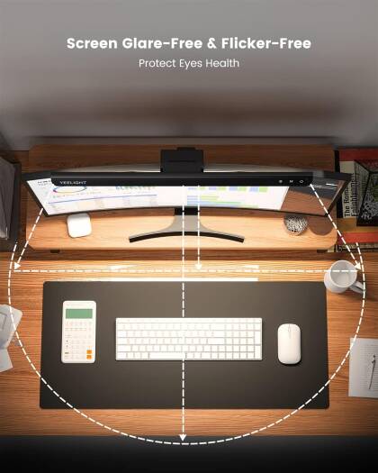 Monitor Light Bar - Glare-Free Screen Lighting, USB Powered