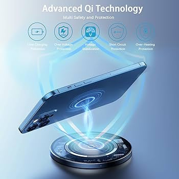 Wireless Charging Pad - Fast Qi Charger for iPhone & Samsung