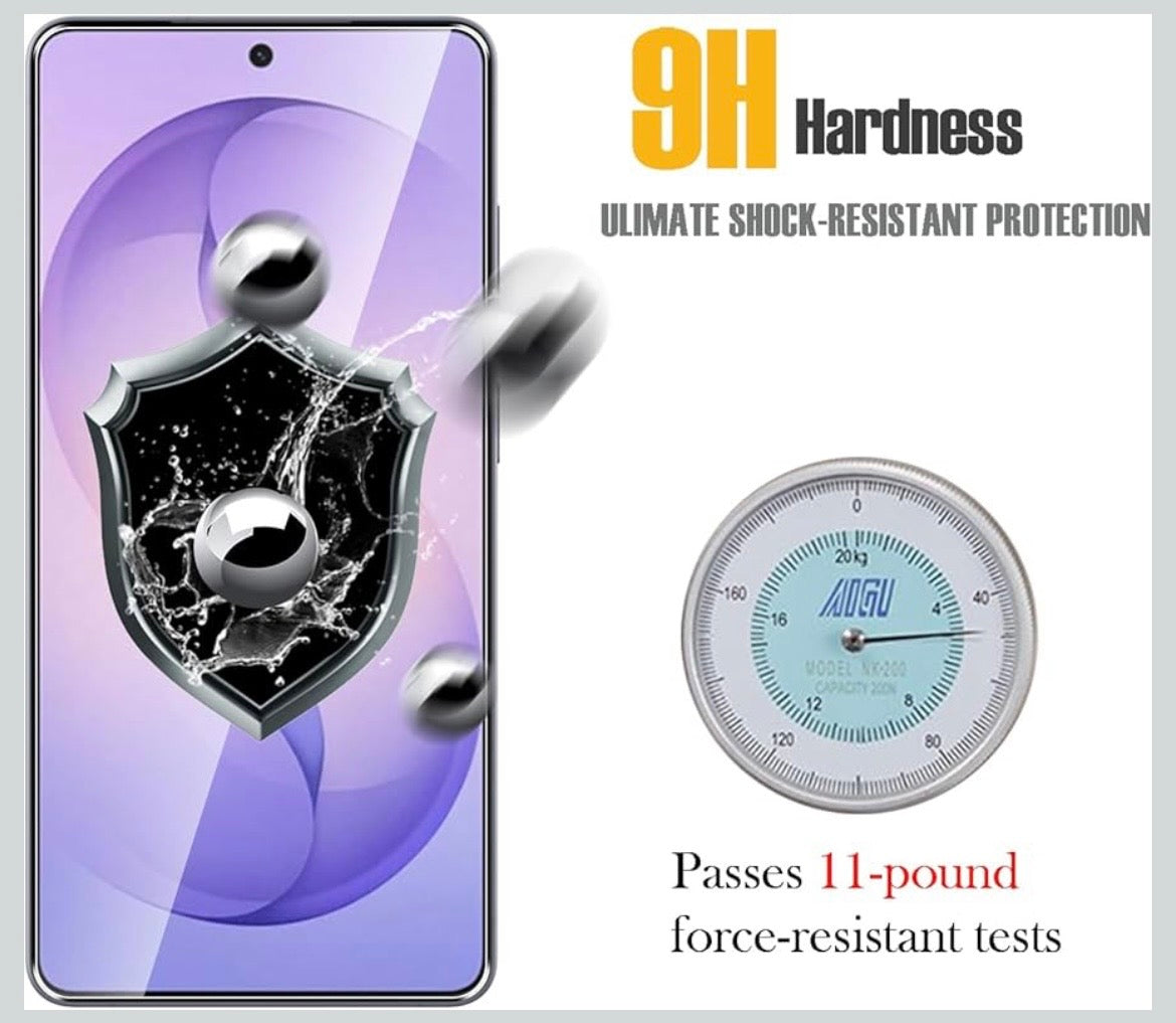 Tempered Glass Screen Protector - iPhone & Samsung (2-Pack)