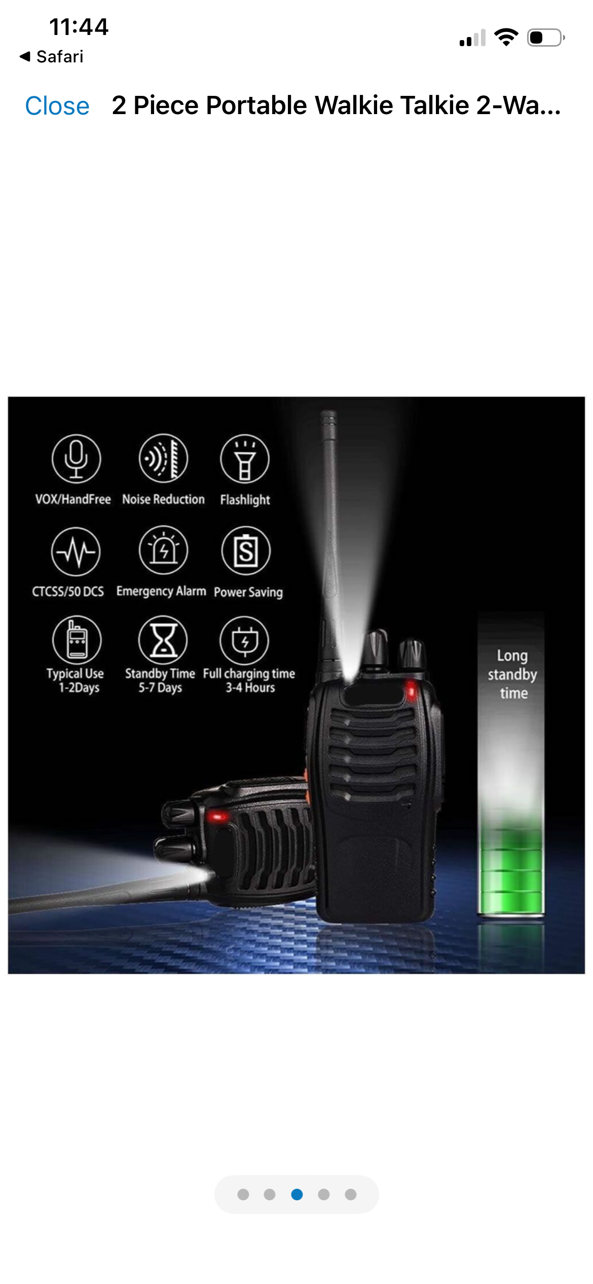 Two-Way Radios / Walkie Talkies - Pack of 2