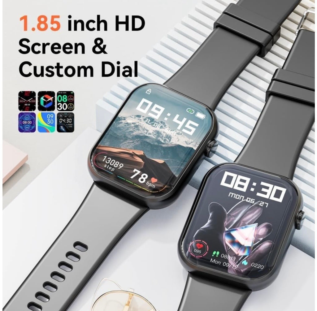 Sport Smartwatch with Fitness Tracker & Call Function - Waterproof