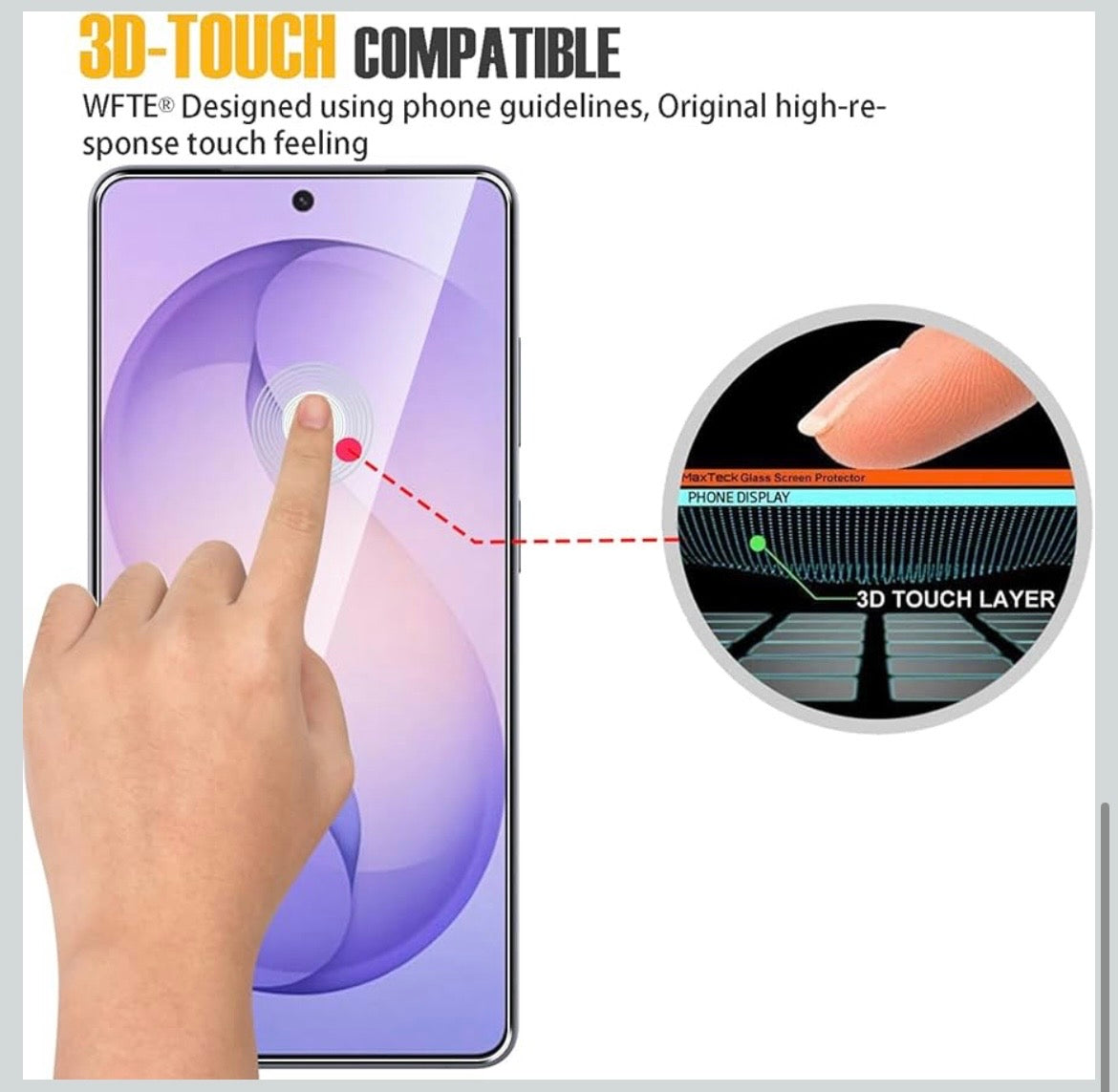 Tempered Glass Screen Protector - iPhone & Samsung (2-Pack)
