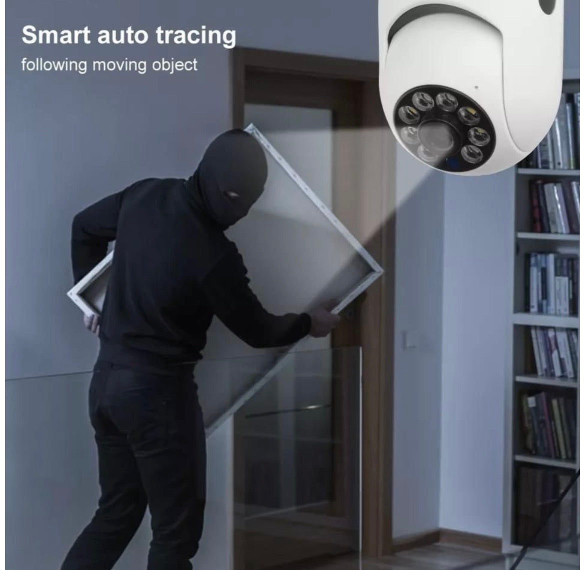 360° WiFi Security Camera with Two-Way Audio & Motion Detection