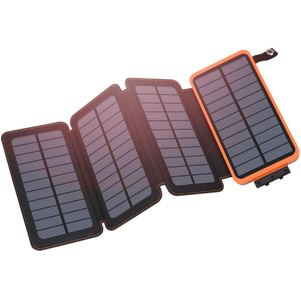 Portable Solar Charger - Foldable Panel with Power Bank
