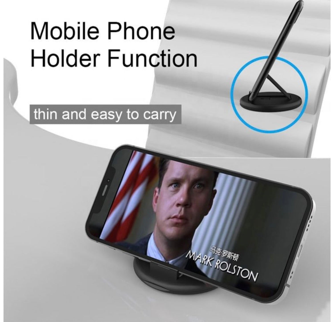Fast Charging Travel Kit - Dual-Port GaN Charger + Phone Stand + MFi Cable