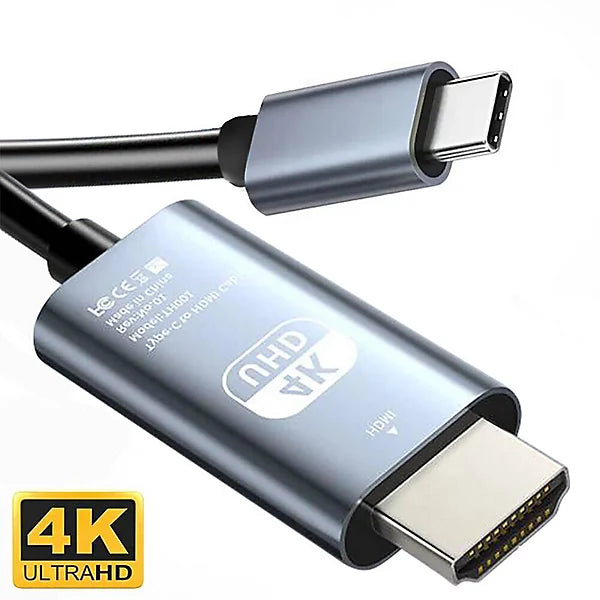 USB-C to HDMI Cable - Connect Phone or Laptop to TV & Monitor