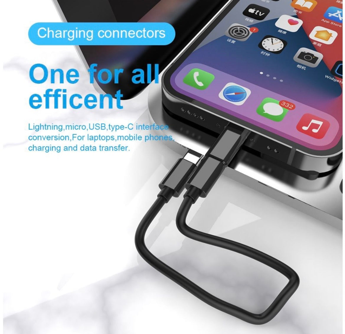 Fast Charging Travel Kit - Dual-Port GaN Charger + Phone Stand + MFi Cable