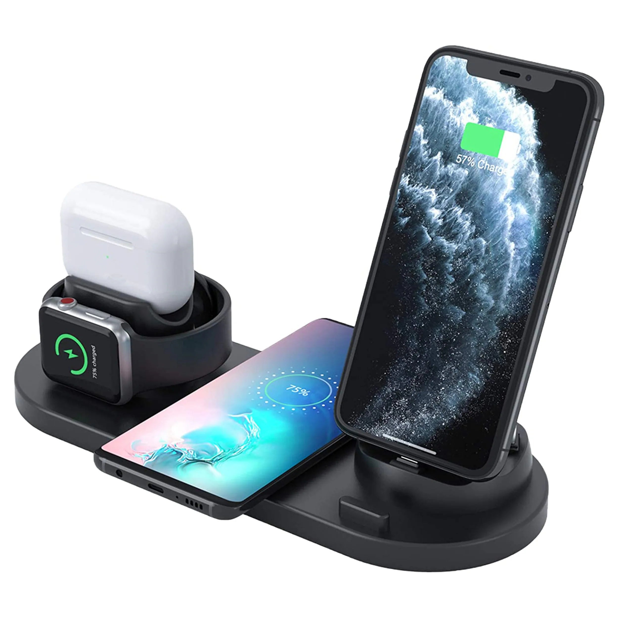 Multi-Device Charging Station - Phone, Watch & Earbuds Dock