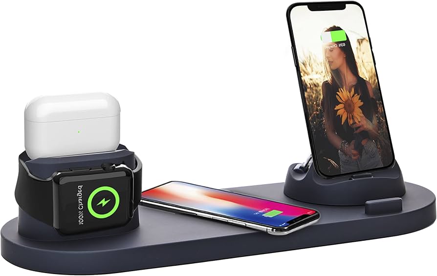 Multi-Device Charging Station - Phone, Watch & Earbuds Dock